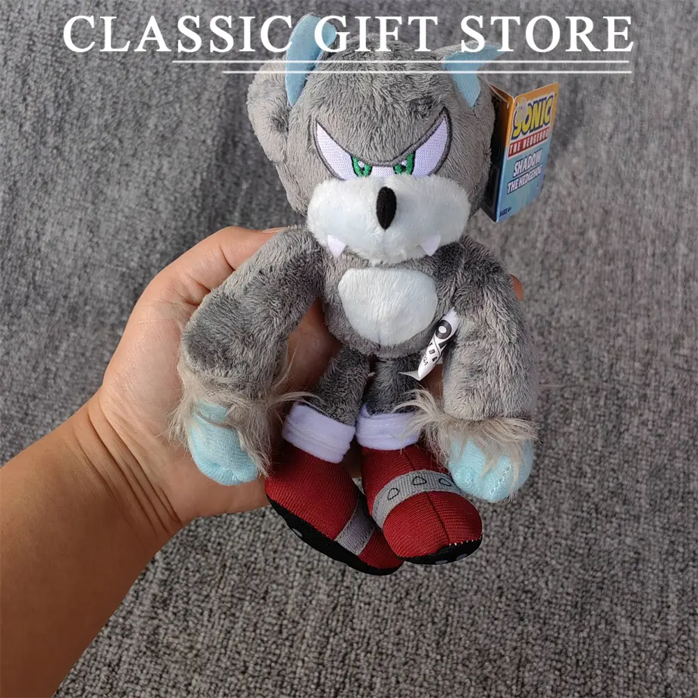 15cm-25cm Anime Cartoon Character Werehog Whisper Plush Toy Doll Room Decorations Stuffed Doll Cartoon Collectible Gift for Kids