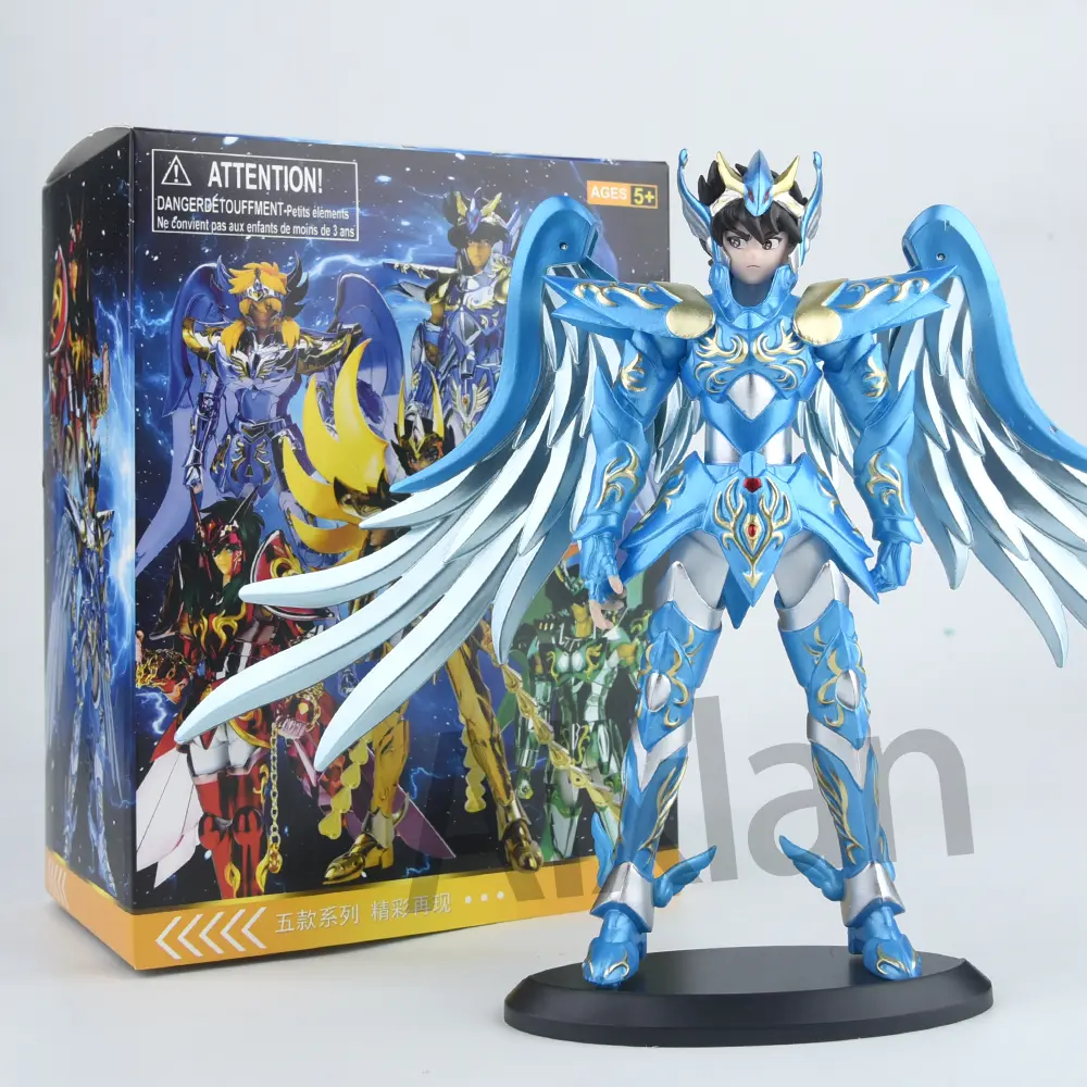 19cm Saint Seiya Anime Figures Myth Cloth EX Pegasus Dragon Shiryu Hyoga Cygnus Phoenix Ikki Action Figure Collection Model Toy