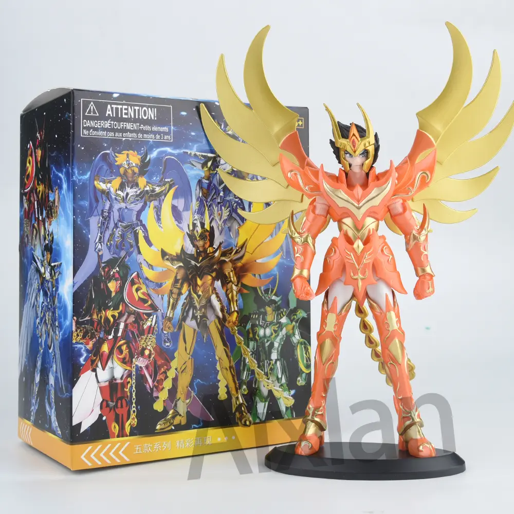 19cm Saint Seiya Anime Figures Myth Cloth EX Pegasus Dragon Shiryu Hyoga Cygnus Phoenix Ikki Action Figure Collection Model Toy