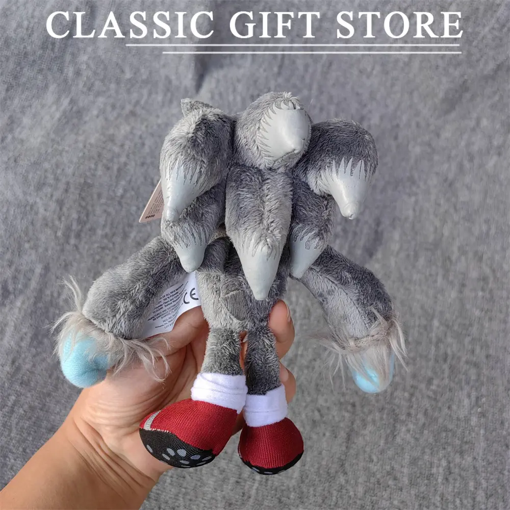 15cm-25cm Anime Cartoon Character Werehog Whisper Plush Toy Doll Room Decorations Stuffed Doll Cartoon Collectible Gift for Kids