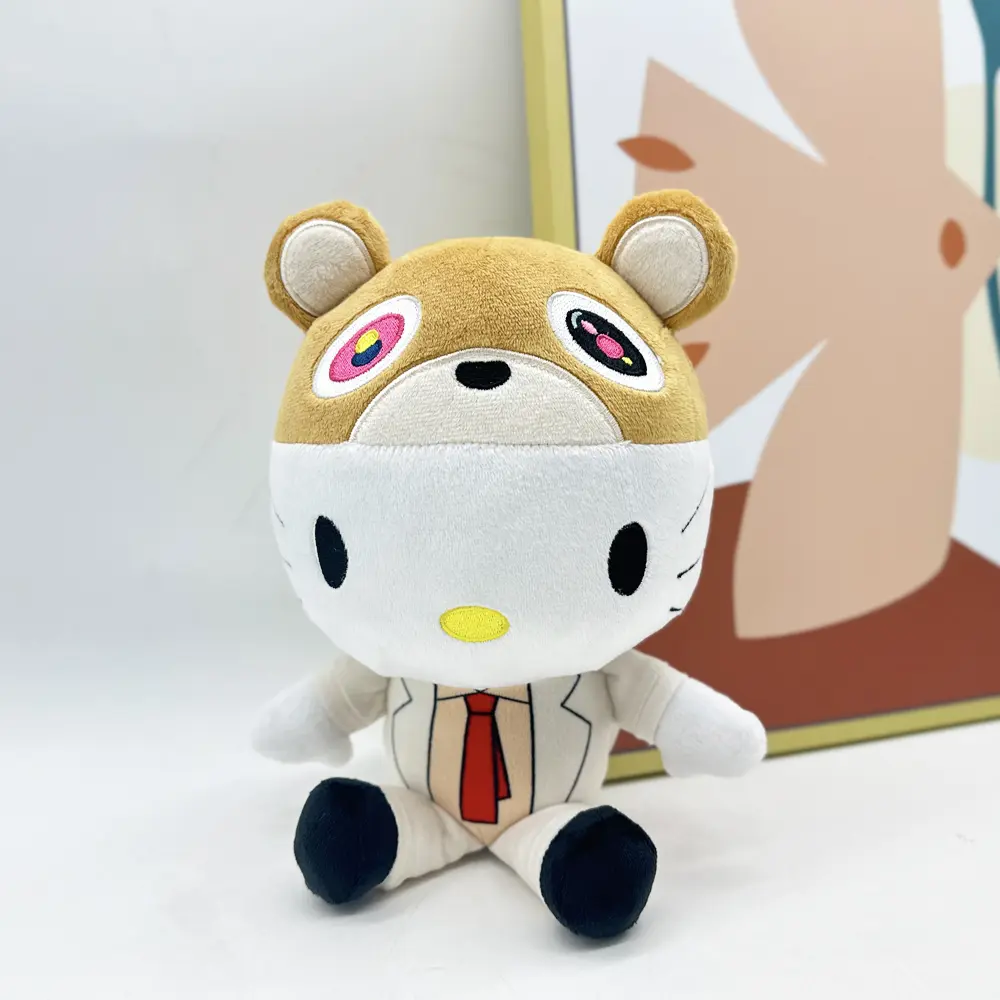 New Hello Kitty Ken Carson Rapper Trippie Taylors Plush Toy Doll with Clothes Stuffed Soft Plush Toys Fans Collect Gifts