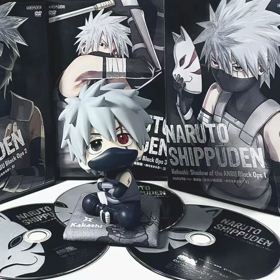 NARUTO Anime Q Edition Figure Hatake Kakashi Sitting Position Toys Model Action Doll Collectible Ornaments Kids Gift