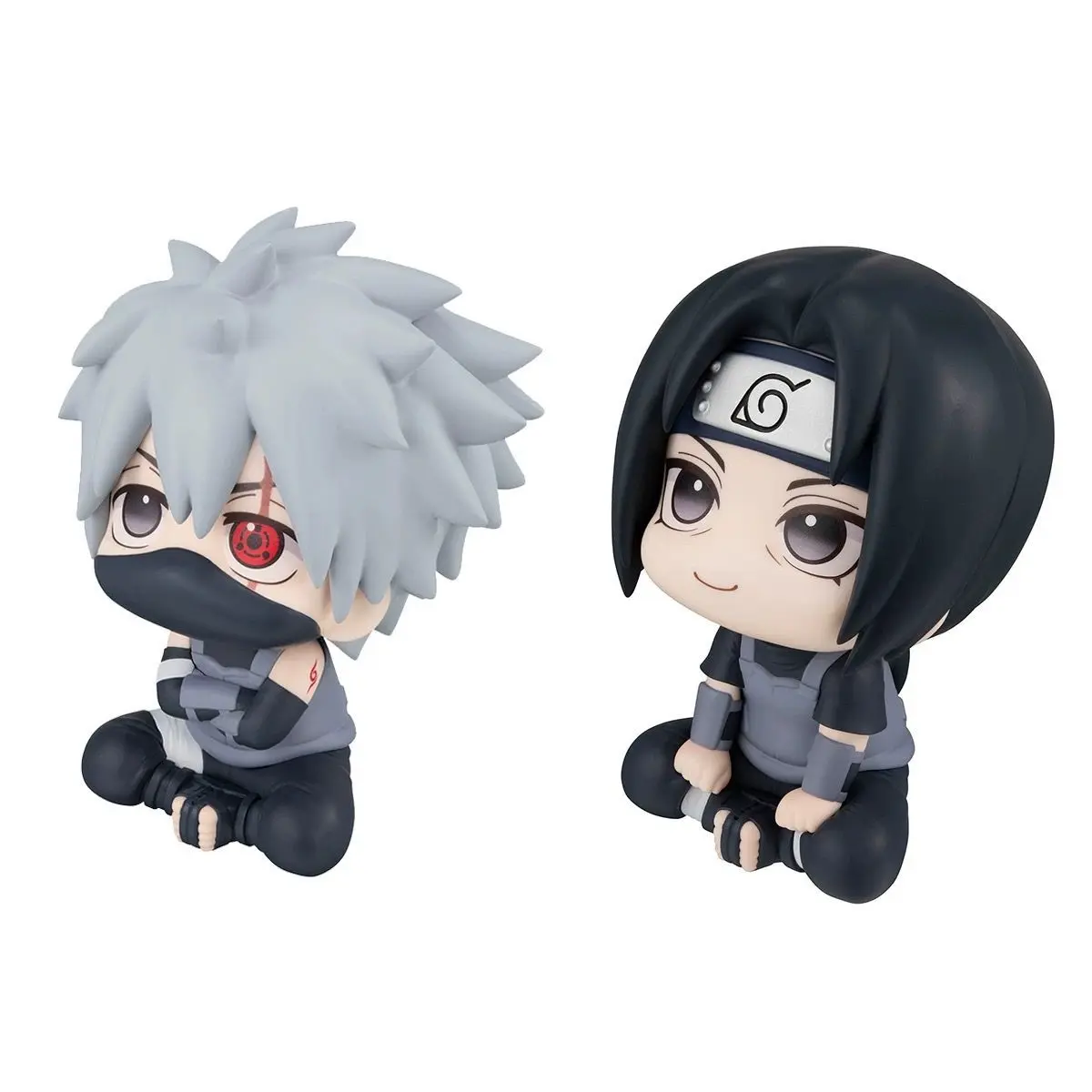 NARUTO Anime Q Edition Figure Hatake Kakashi Sitting Position Toys Model Action Doll Collectible Ornaments Kids Gift