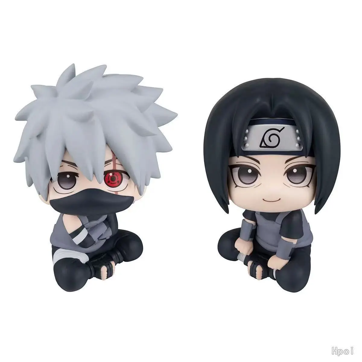NARUTO Anime Q Edition Figure Hatake Kakashi Sitting Position Toys Model Action Doll Collectible Ornaments Kids Gift