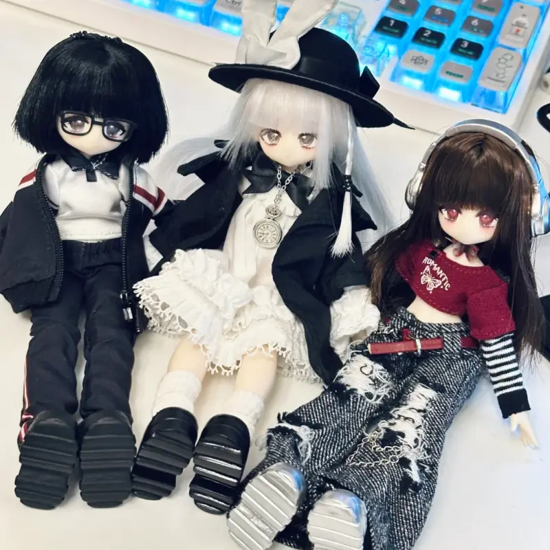 Momotale 8-Point Mjd Movable Doll Girl Body Series Trendy Anime Action Figurines Ornaments Collectable Girlheart Toys