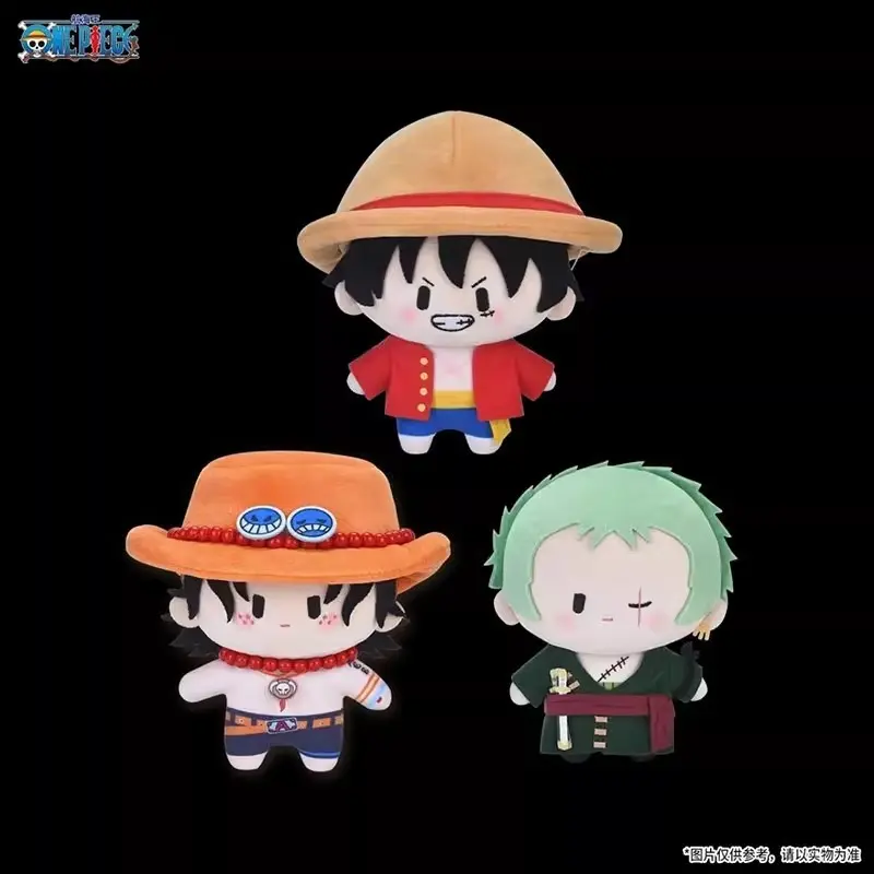 15cm ONE PIECE Luffy Plush Doll Roronoa Zoro Anime Cartoon Couples Bag Pendant Bedroom Decoration Ornaments Collection Toy Gifts