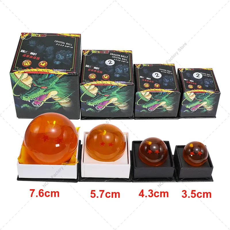 Dragon Ball Z Crystal Ball Anime Figure 1 2 3 4 5 6 7 Star Shenron Wish Balls Cosplay Props Collectible Desktop Decoration