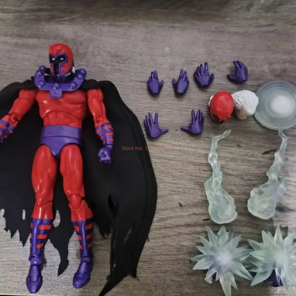 In Stock Mafex X-Men Anime Action Magneto Figure 4 Head Variants Collectible Toy Figurine Boys Desk Decoration Ornaments Gift