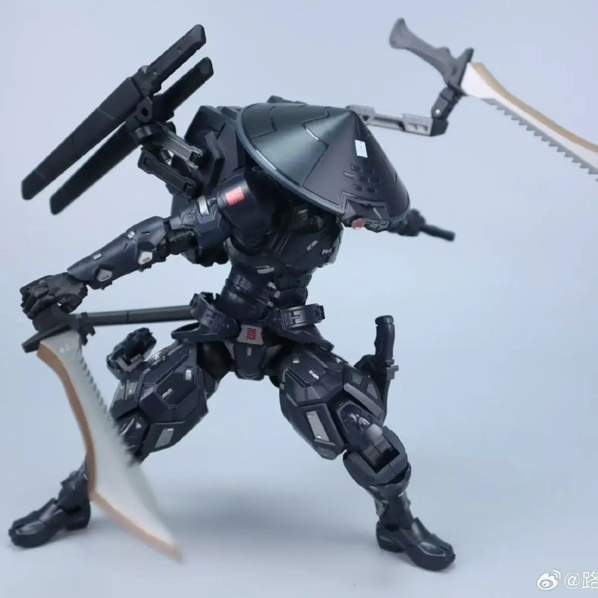 Anime Black Warrior Action Figure Cool Snake Eye SC001 Black Warrior With Sword Movable Model Figurine For Kid Collection Gifts
