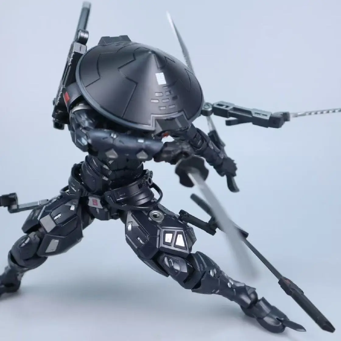 Anime Black Warrior Action Figure Cool Snake Eye SC001 Black Warrior With Sword Movable Model Figurine For Kid Collection Gifts