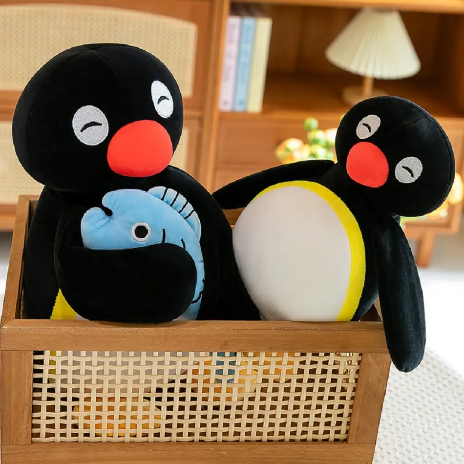 Pingu Plush Toys Doll Cute Anime Figure Desktop Ornaments Collection Plushine Doll Toy Figurine For Kid Birthday Gift