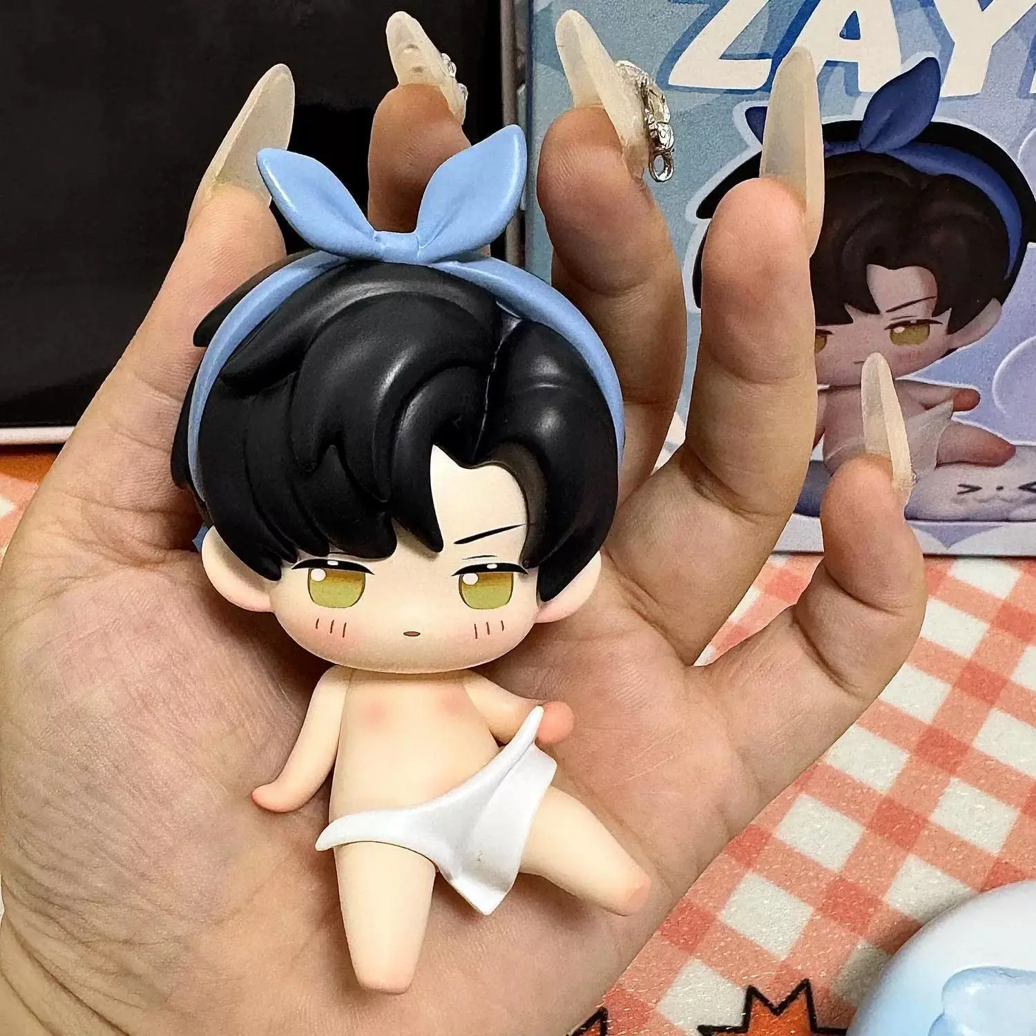 In Stock Hot Love And Deepspace Bath Towel Series Sylus Rafayel Zayne Xavier Cute Anime Figure Pvc Model Collection Ornaments Gi