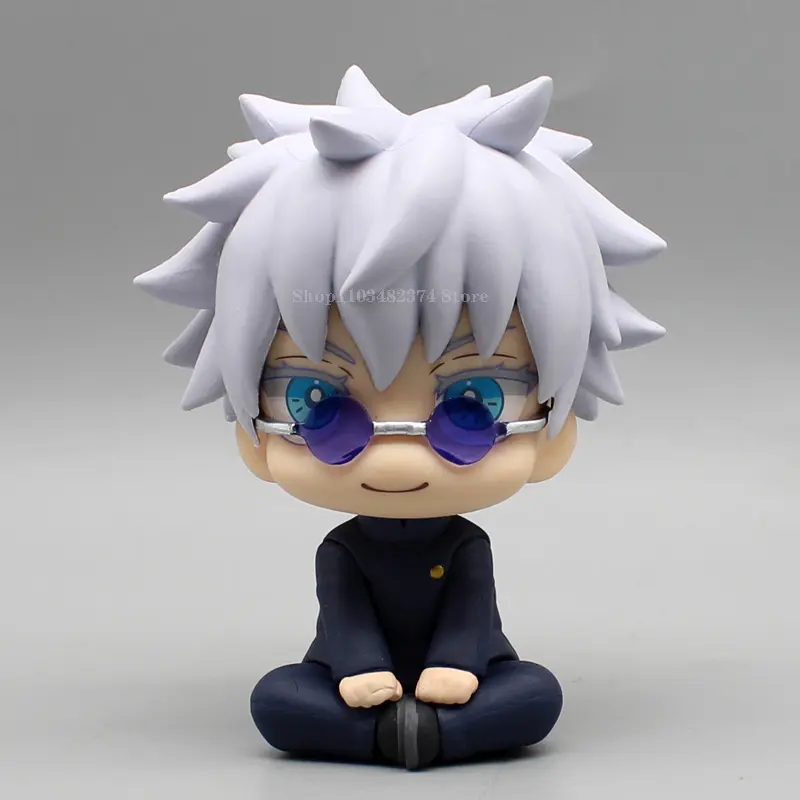 Anime Kawaii Fushiguro Lookup Ryomen Sukuna Toy Gojo Jujutsu Kaisen Mini Figures Geto Suguru Sitting Figure PVC Collection Dolls