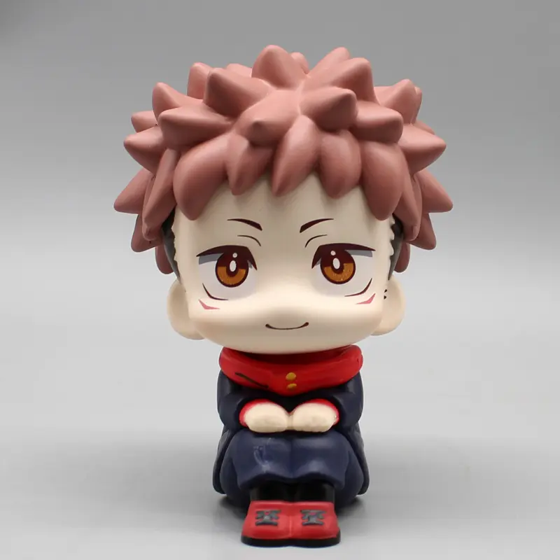Anime Kawaii Fushiguro Lookup Ryomen Sukuna Toy Gojo Jujutsu Kaisen Mini Figures Geto Suguru Sitting Figure PVC Collection Dolls