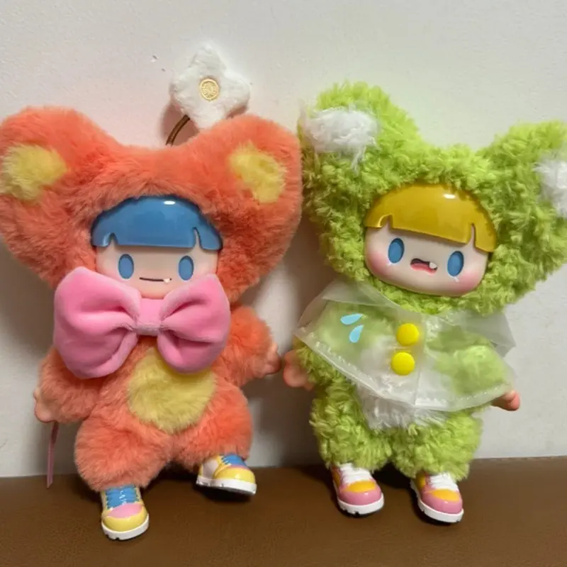 Adou Colorful Life Series Blind Box Plush Doll Fluffy Backpack Pendant Collection Surprise Mystery Box Model Toy Customized Gift