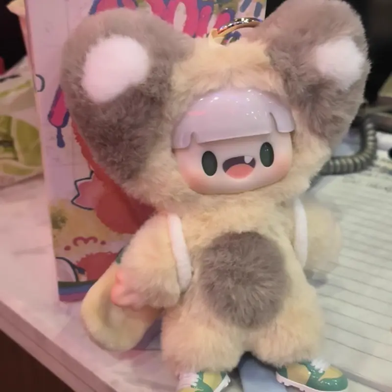 Adou Colorful Life Series Blind Box Plush Doll Fluffy Backpack Pendant Collection Surprise Mystery Box Model Toy Customized Gift