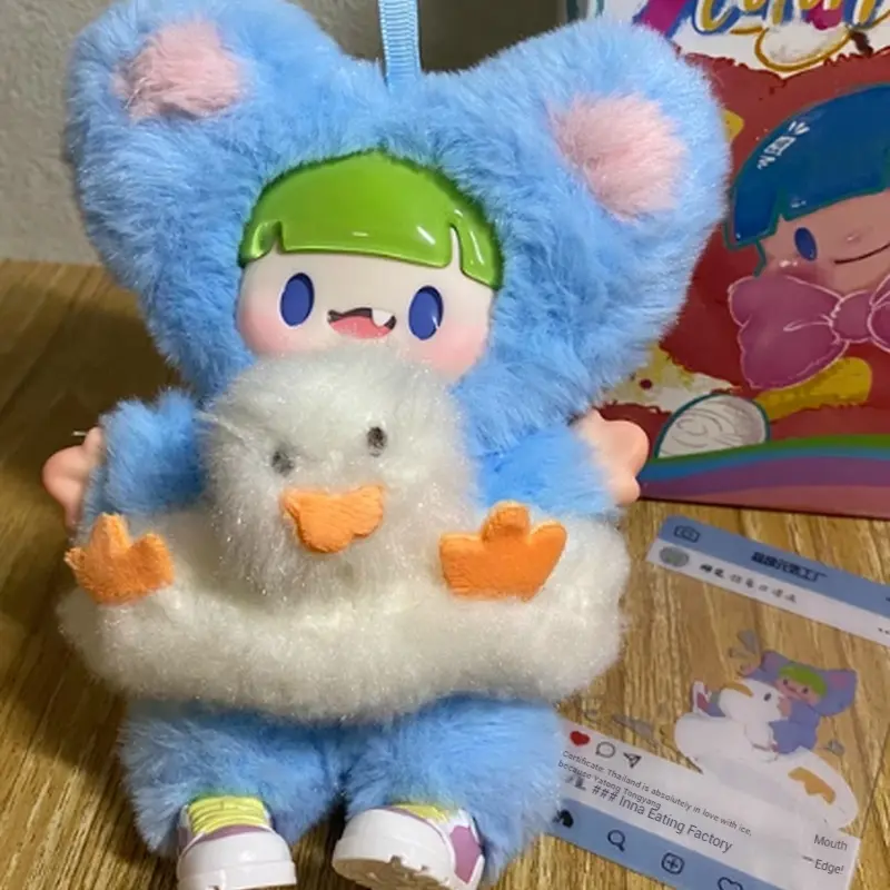 Adou Colorful Life Series Blind Box Plush Doll Fluffy Backpack Pendant Collection Surprise Mystery Box Model Toy Customized Gift