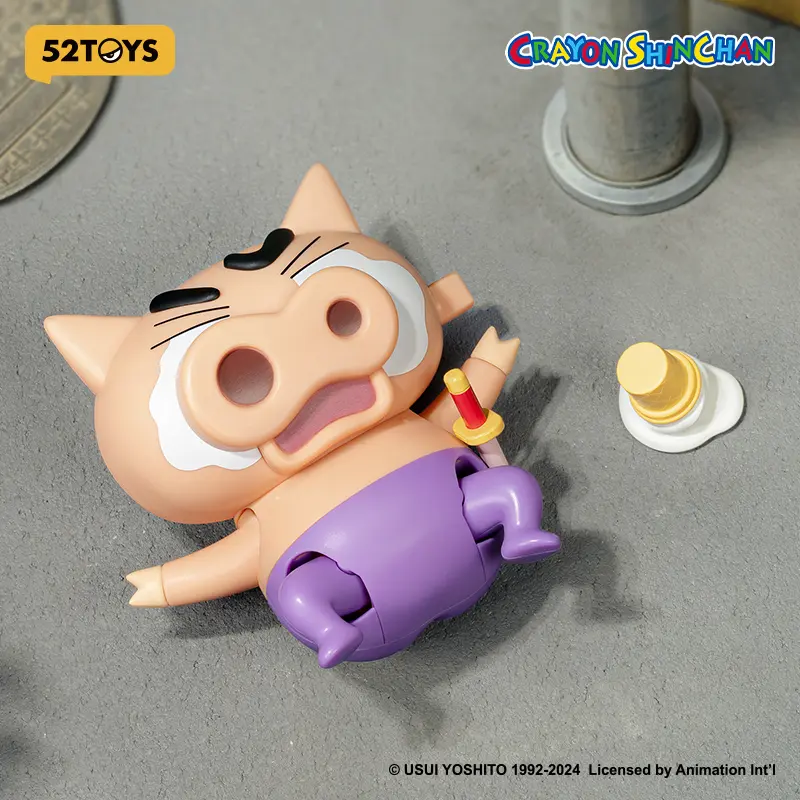 52TOYS BLIND BOX Crayon Shin Chan Dynamic Shin-Vibes, Mystery Box, Collectible Wind-up Toy Desktop Decoration