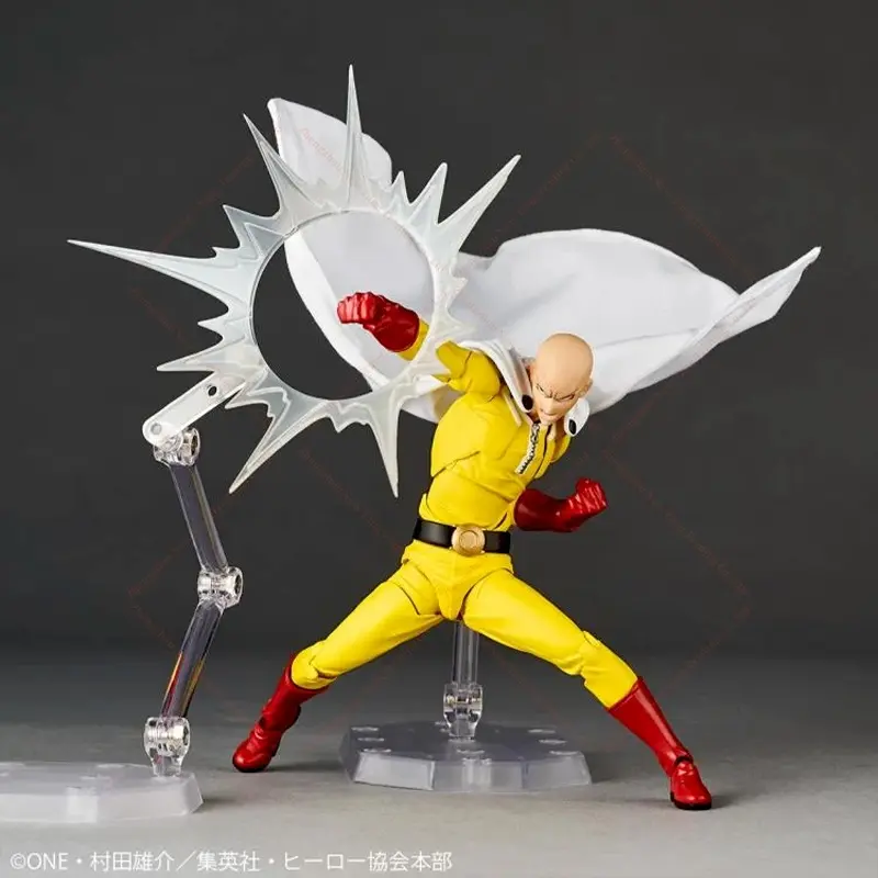 Original Kaiyodo One Punch Man Saitama Amazing Yamaguchi Revoltech Saitama In Stock Anime Action Collection Figures Model Toys