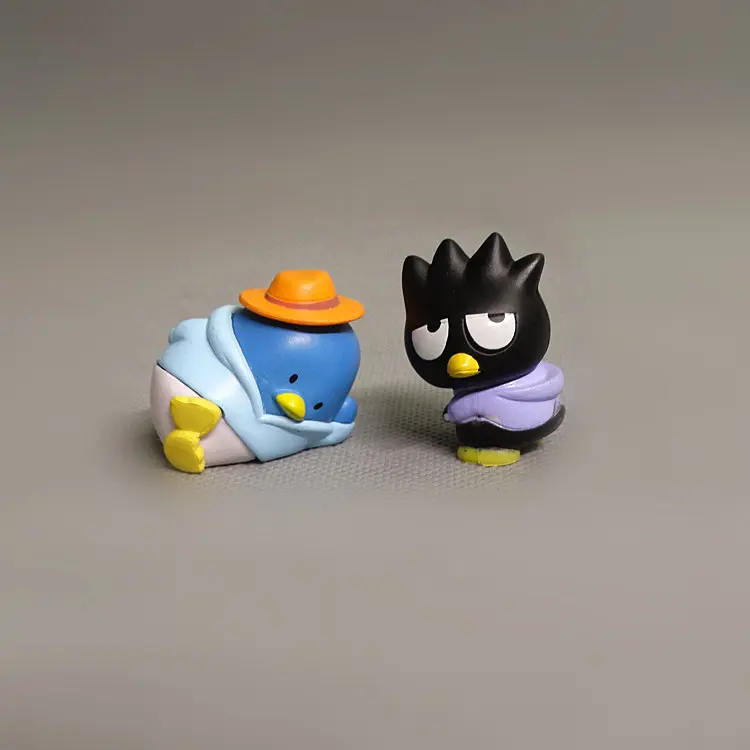 Sanrio Cartoon Model Pachacco XO Penguin Keroppi Anime Figure Figurines Collection Kawaii Doll Children Gifts Decoration Toys