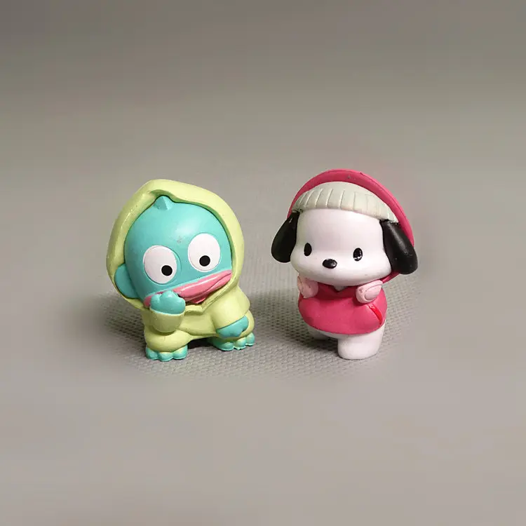 Sanrio Cartoon Model Pachacco XO Penguin Keroppi Anime Figure Figurines Collection Kawaii Doll Children Gifts Decoration Toys