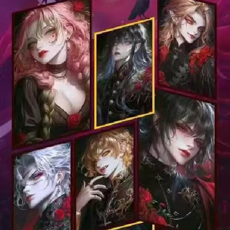 Wholesales Demon Slayer Anime Cards Acrylic Character Collection Card Tanjirou Kamado Nezuko Gifts Playing Cards Party Games