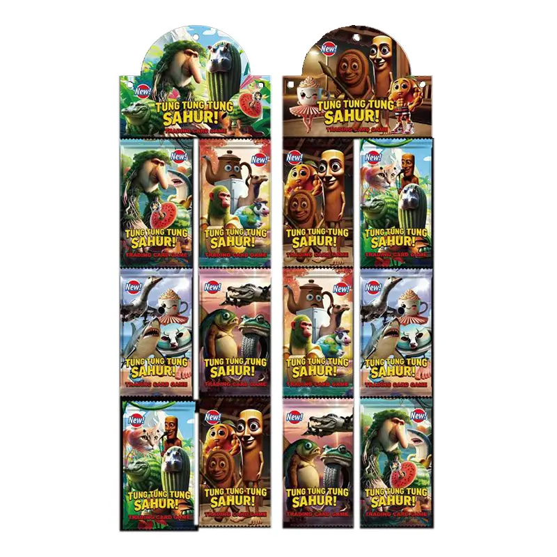 Board Game Brainrot Tung Sahur Card Tralalero Tralala Collection Card Bombardino Crocodilo Shimpanzini Bananini Battle Carte Toy