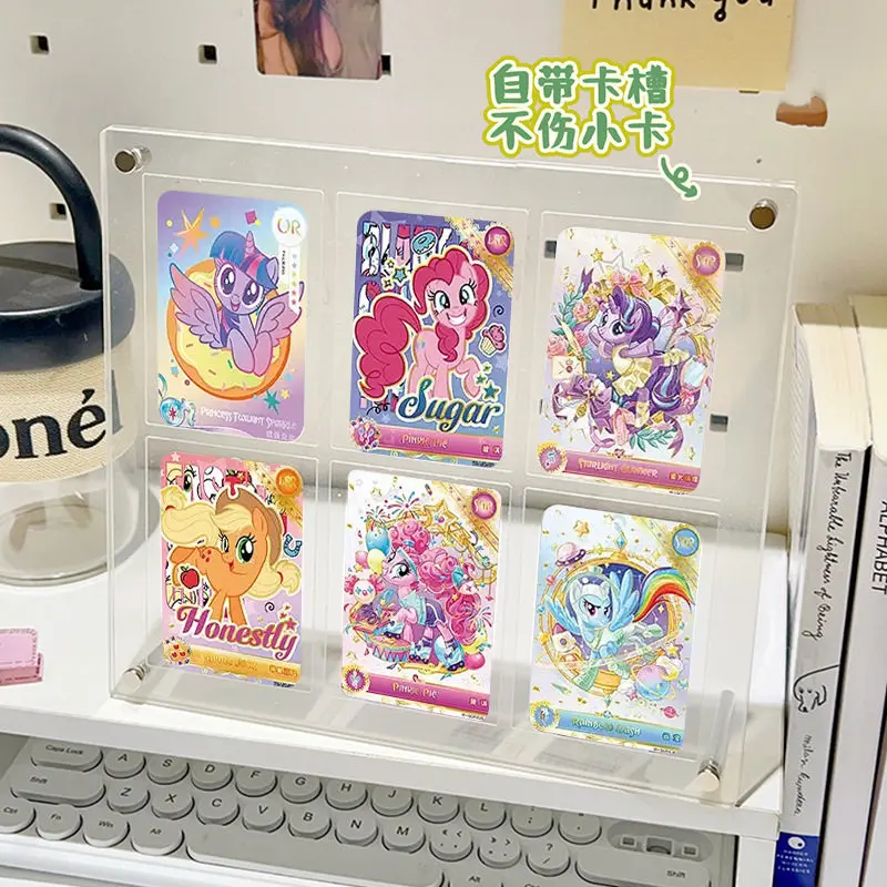 Acrylic Magnetic Card Display Stand High Transparent Base for Anime Star Game Cards Collectible Card Holder Showcase