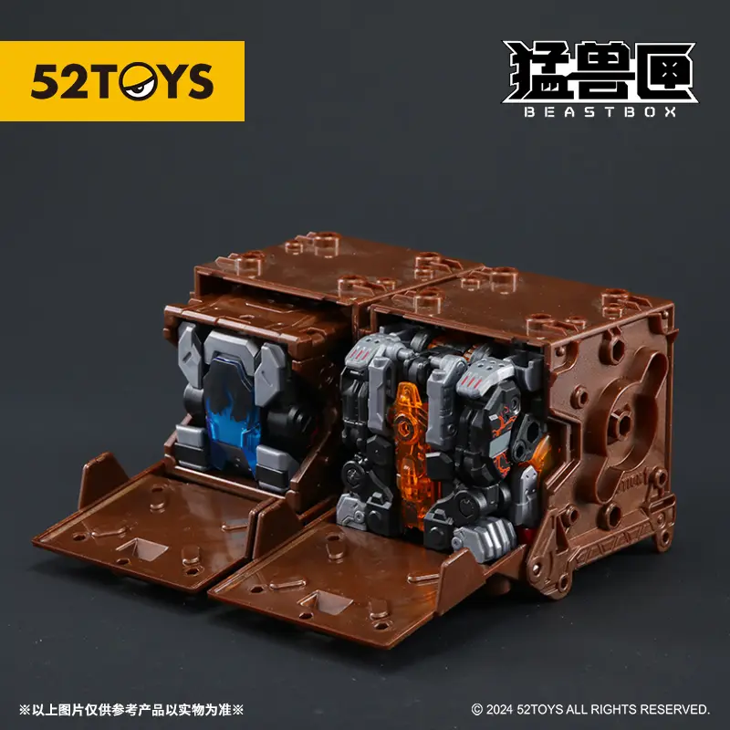 52TOYS BB-46PR Pyromancer & BB-02CR Cryomancer Deformation Robot, Converting in Mecha and Cube, Action Figure, Collectible Gift