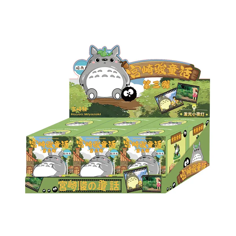 Anime Totoro Blind Box Hayao Miyazaki Fairy Tale Elves Mysterious Box Anime Model Kids Birthday Gift Bedroom Kawaii Home Decor