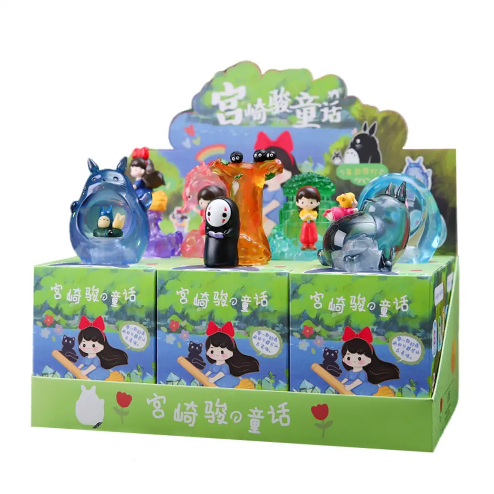 Anime Totoro Blind Box Hayao Miyazaki Fairy Tale Elves Mysterious Box Anime Model Kids Birthday Gift Bedroom Kawaii Home Decor