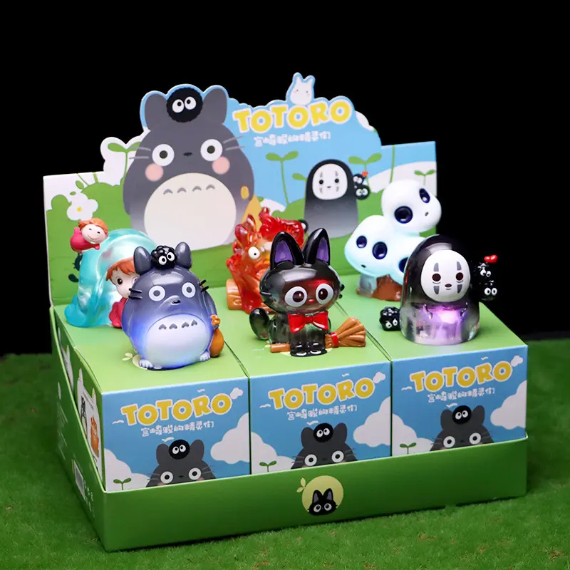 Anime Totoro Blind Box Hayao Miyazaki Fairy Tale Elves Mysterious Box Anime Model Kids Birthday Gift Bedroom Kawaii Home Decor