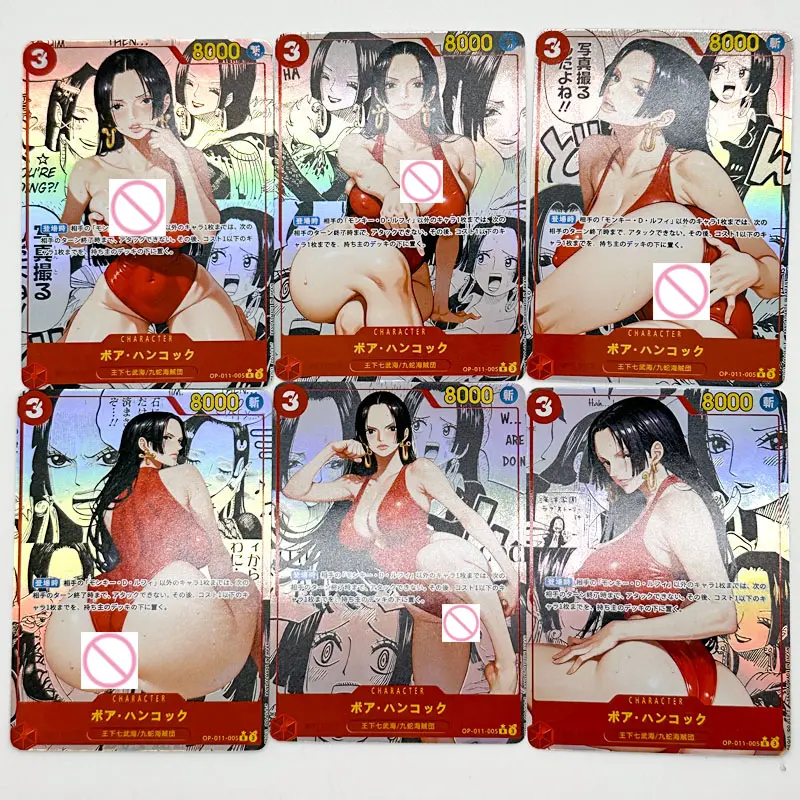 Anime ONE PIECE Hancock Nami Yamato Robin Vivi Diy Flash Cards Collection Cards Christmas Birthday Gift Children's Toys