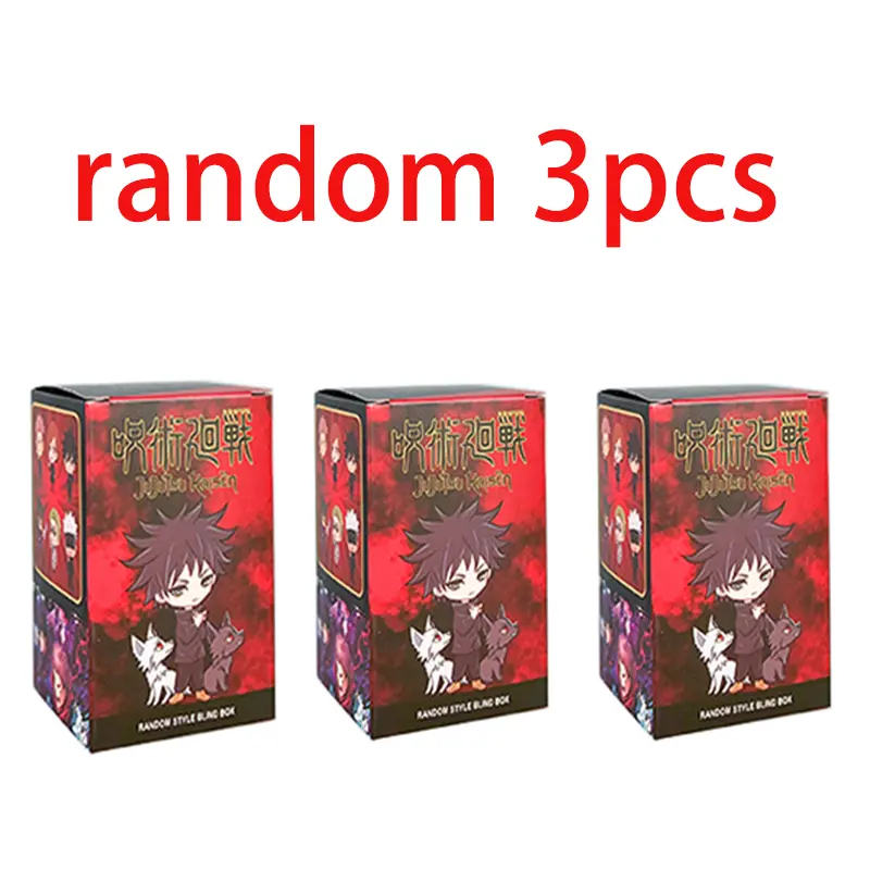 7Pcs/Set Lying Style Anime Jujutsu Kaisen Mini Figure Toys  Satoru Gojo Mini Cute Gk PVC Statue Figurine Collectible Toys