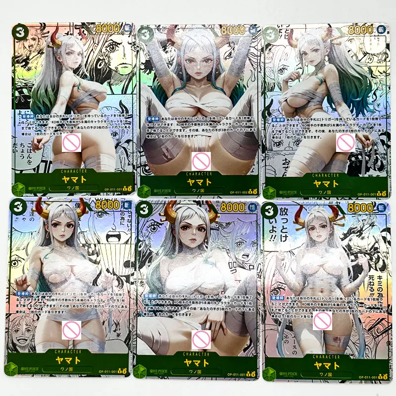 Anime ONE PIECE Hancock Nami Yamato Robin Vivi Diy Flash Cards Collection Cards Christmas Birthday Gift Children's Toys