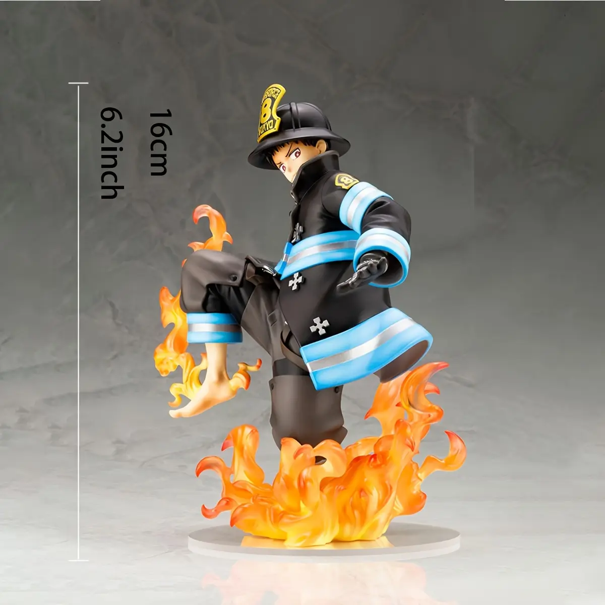 Enen no Shouboutai (Fire Force) Shinra Anime Character Statue Model Collectible Figure Toy Decoration Anime Merchandise Small Gi