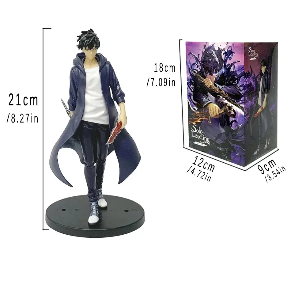 Solo Leveling Shadow King Figure Sung Jinwoo Cheng Xiaoyu Handheld Model Desktop Ornament Action Figure Anime Collection Gift