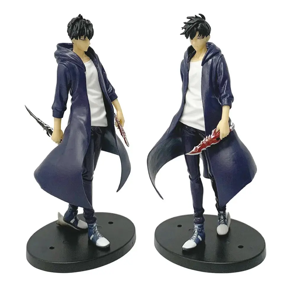 Solo Leveling Shadow King Figure Sung Jinwoo Cheng Xiaoyu Handheld Model Desktop Ornament Action Figure Anime Collection Gift