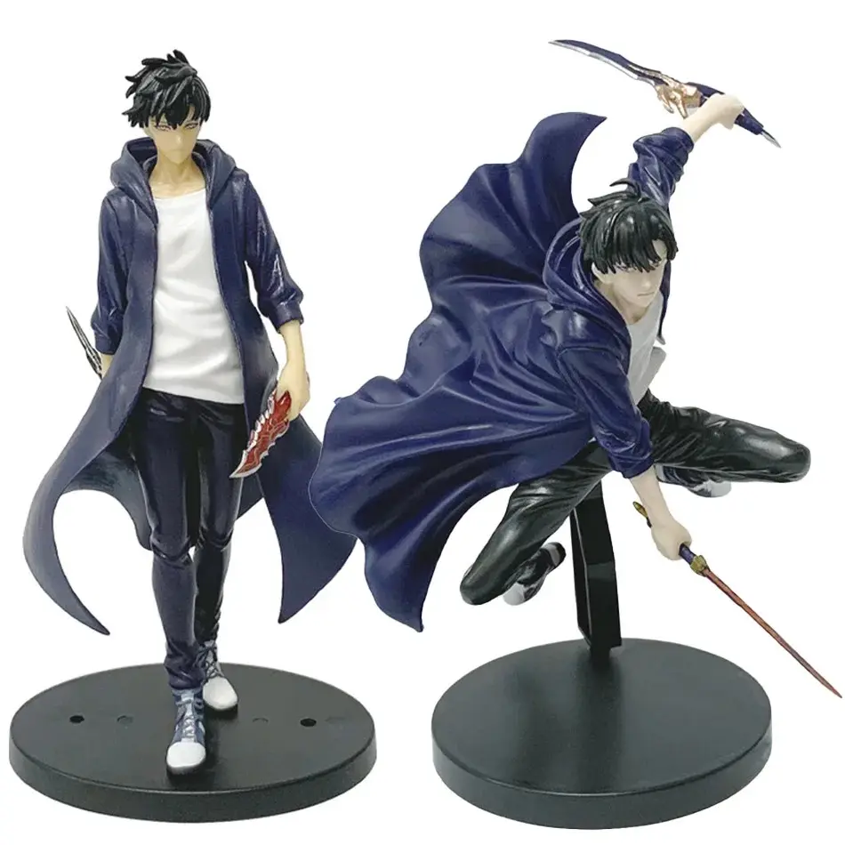 Solo Leveling Shadow King Figure Sung Jinwoo Cheng Xiaoyu Handheld Model Desktop Ornament Action Figure Anime Collection Gift