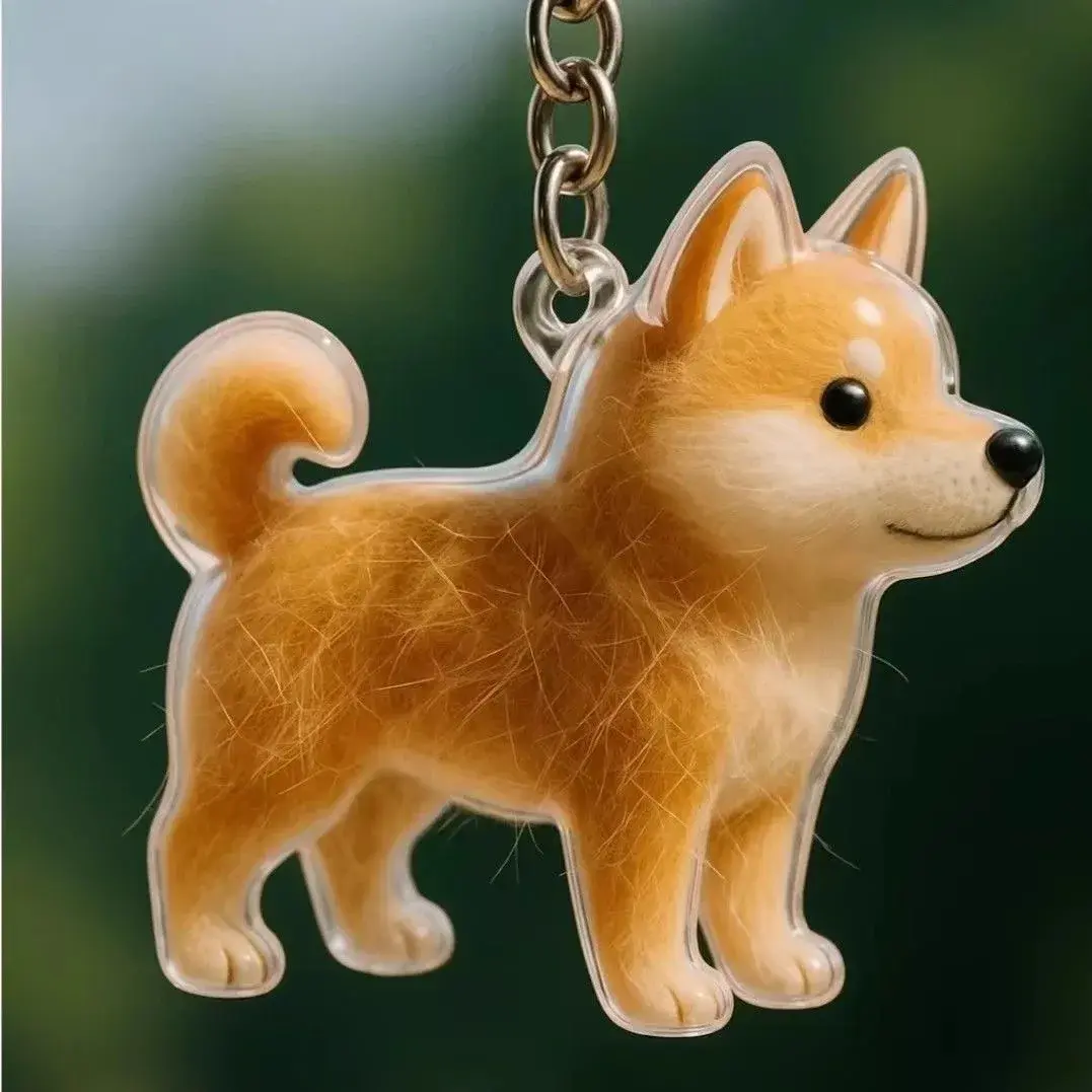 Cute Pendant Dog Cat Hair Collection Storage Box Bag Charm Pet Pendant Transparent Hair Storage Capsule Dog Cat Souvenirs Gift