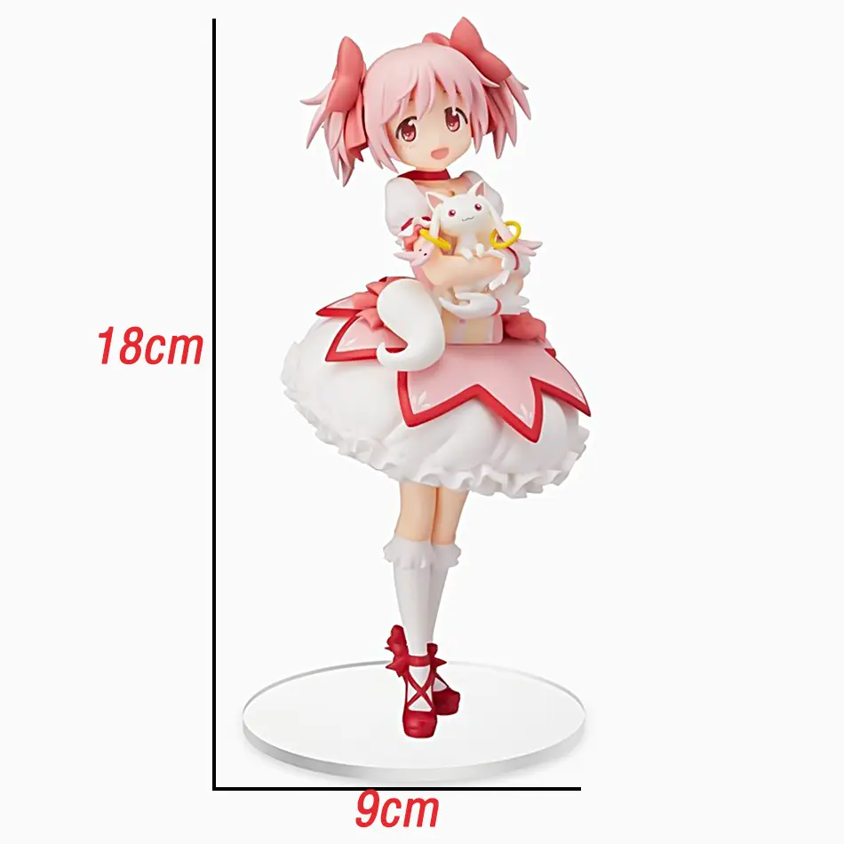 Anime Magikano 18cm Puella Magi Madoka Magica Figure PVC Model Doll Desktop Decoration Action Figurine Collecting Toys Kid Gifts