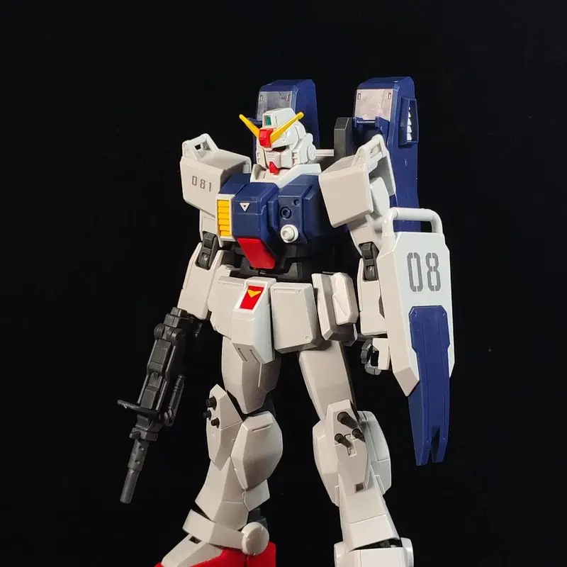 Kk Model Rx-79g Ground Type Hguc 1/144 Scale Action Figure Collectible Toy With Airborne Backpack Parachute Assembly Kit Gift