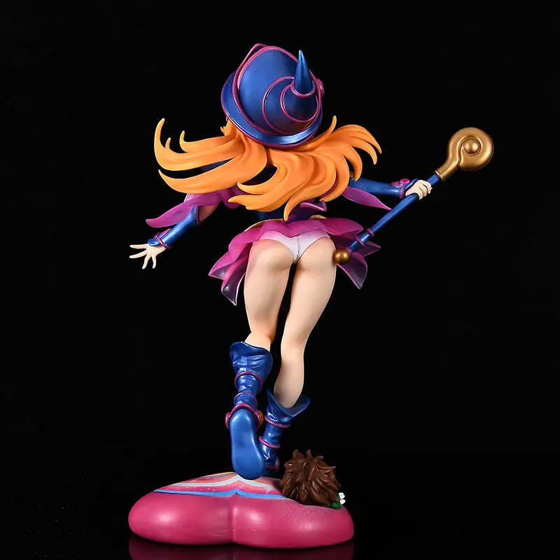 28cm Dark Magician Girl Figure Yu-Gi-Oh!  Figures Anime Figurine Pvc Action Statue Model Doll Collection Room Decora Desk Gifts