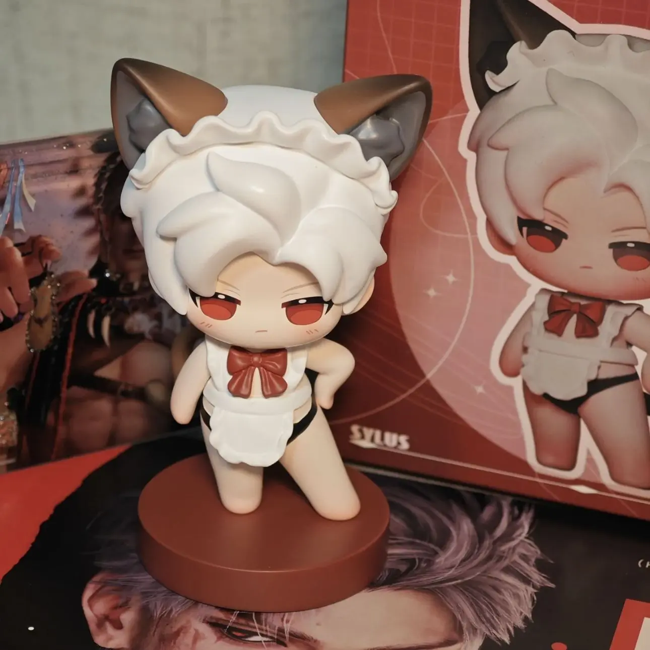 Love And Deepspace Anime Figure Bath Towel Series Sylus Rafayel Zayne Xavier Cute Pvc Model Doll Collection Room Desk Toys Gifts