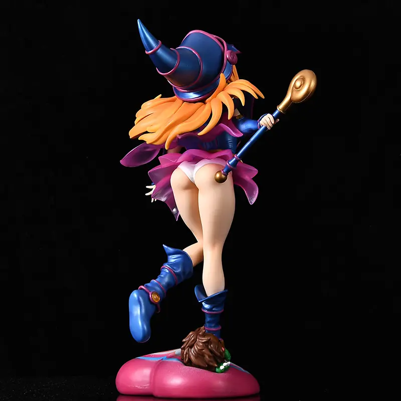 28cm Dark Magician Girl Figure Yu-Gi-Oh!  Figures Anime Figurine Pvc Action Statue Model Doll Collection Room Decora Desk Gifts