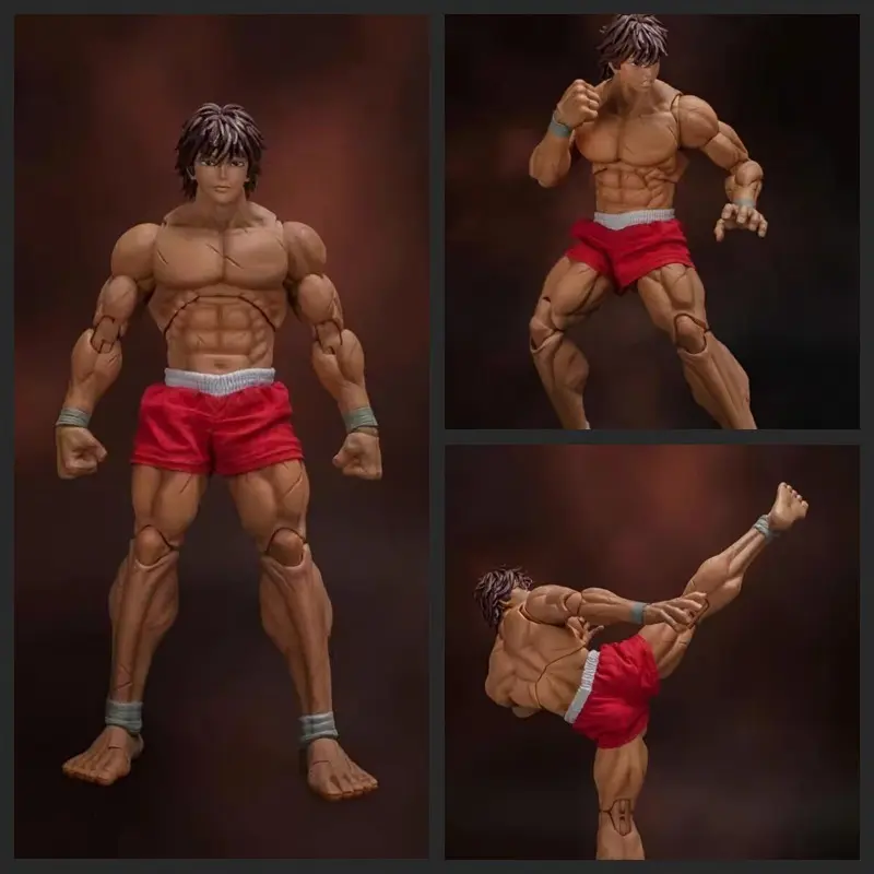 Baki Protagonist Muscular Combat Juggernaut Action Figure Hanma Articulated Toy Collectible Anime Decoration Birthday Gift