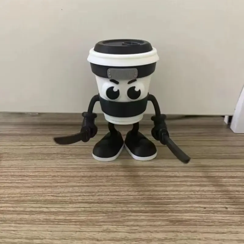 Cappuccino Assassin Figure Italian Brainrot Action Figureine Cartoon Tung Tung Tung Sahur Collection Room Decora Desk Toys Gifts