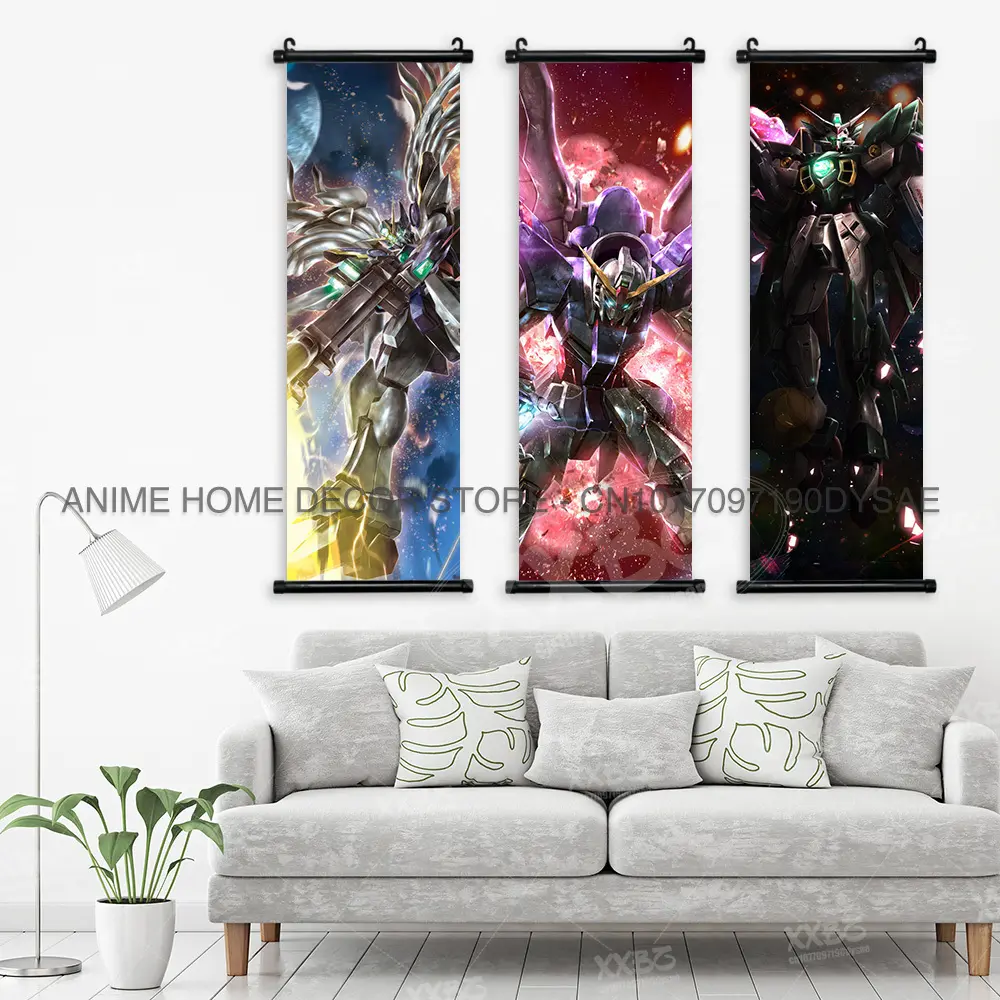 Gundam Poster Scroll Wall Freedom Decor Home Destiny Picture Art Pulse Hanging Anime Painting Justice Wallpaper Mobile Suit ZAKU