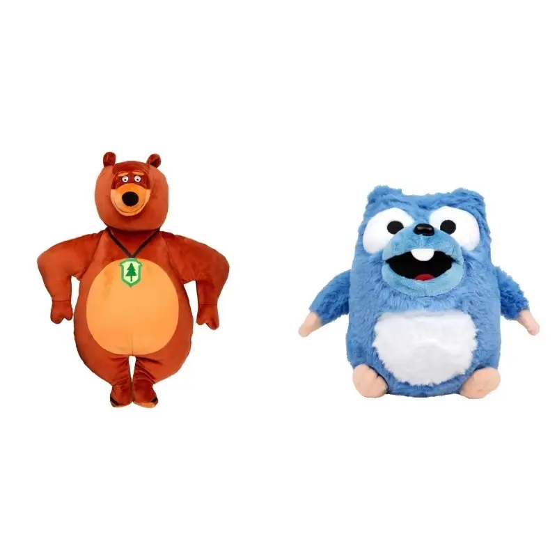 Anime Grizzy & The Lemmings Plush Kawaii Cartoon Grizzly And Lemmings Anime Peripheral Stuffed Doll Collect Children Toys Gifts