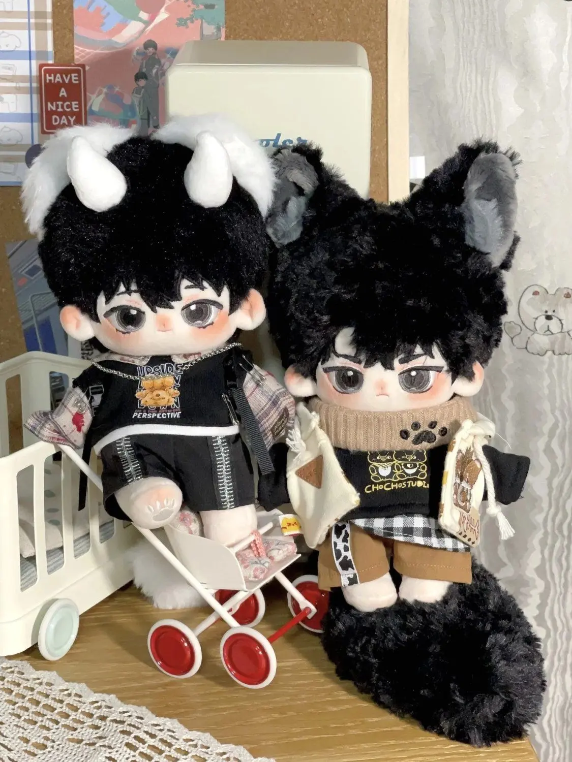 20cm Stuffed Omniscient Reader'S Viewpoint Yoo Joonghyuk Kim Dokja Bl Hoodie Cotton Dress-Up Doll Cute Customized Girls Gifts